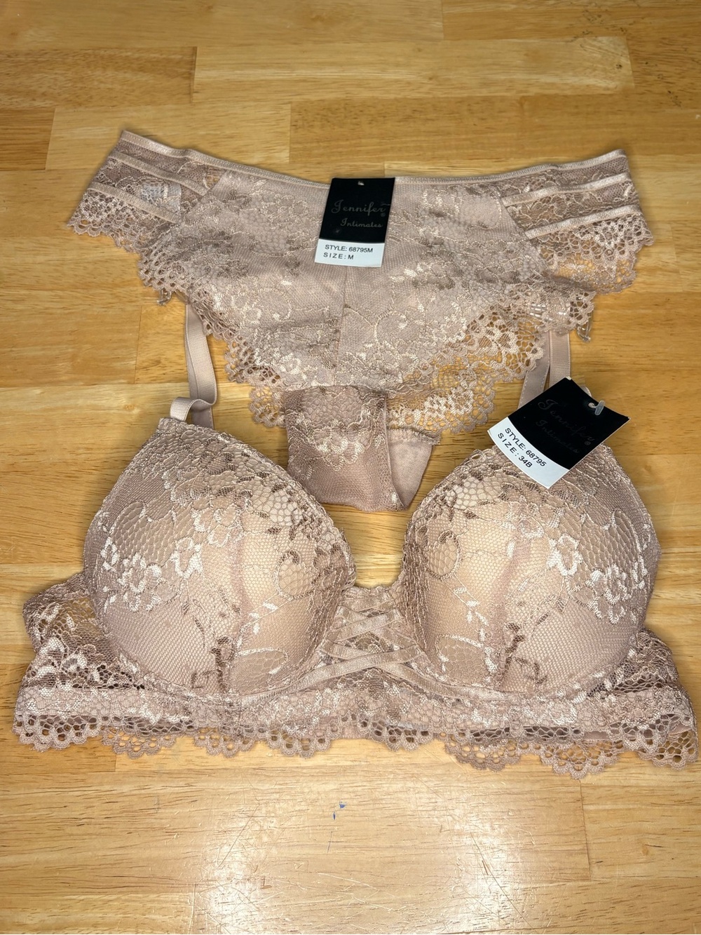 Lace Push-Up Bra & Lace Bikini